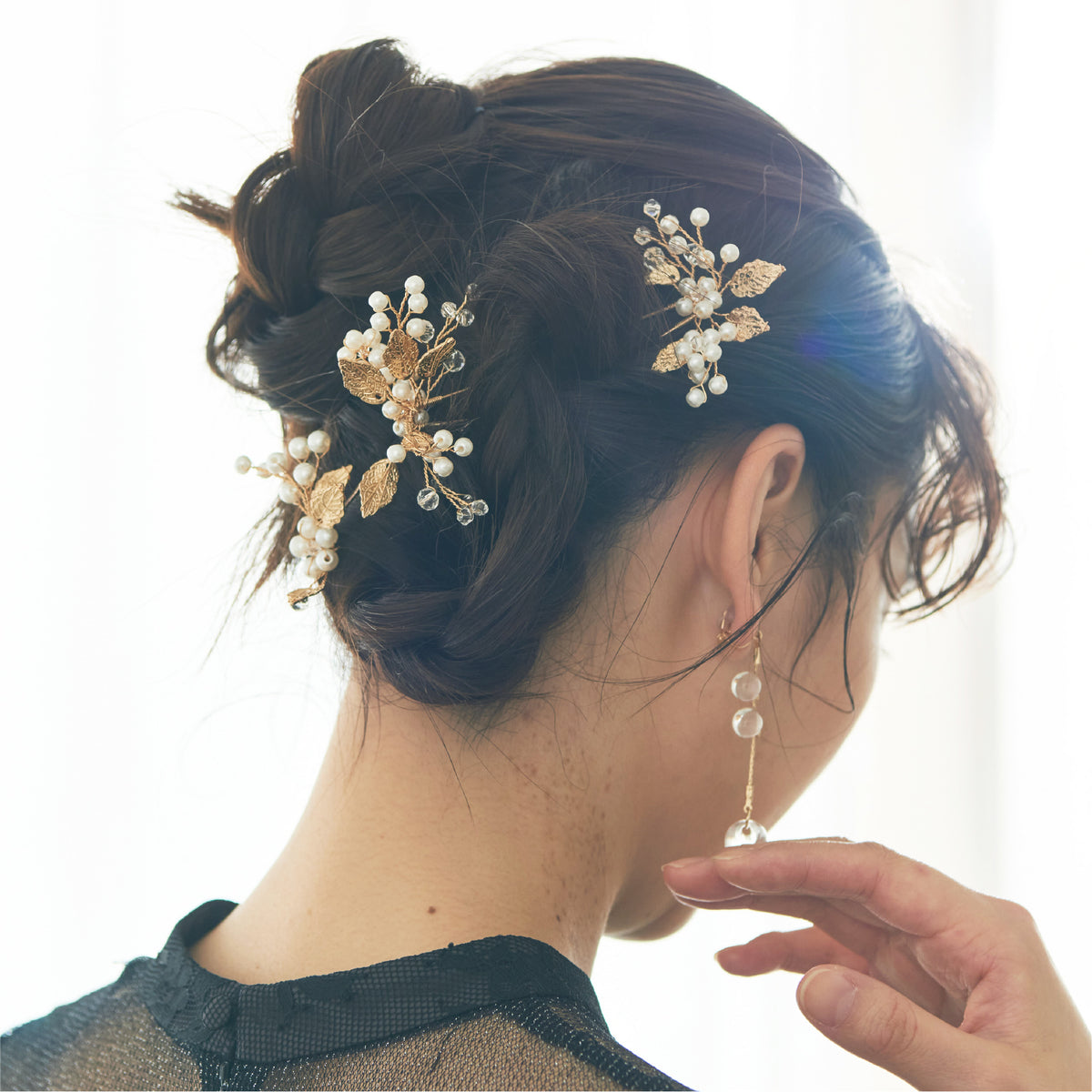 190222 フラワーパールヘアピン 3点セット – métoi