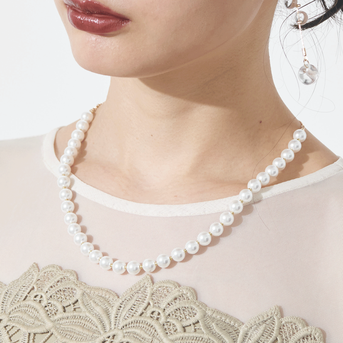 190251 2WAYループタイパールネックレス – métoi